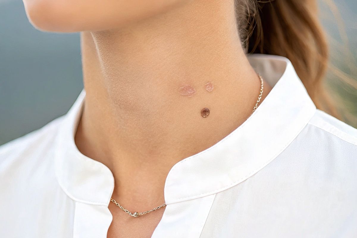 mole on neck