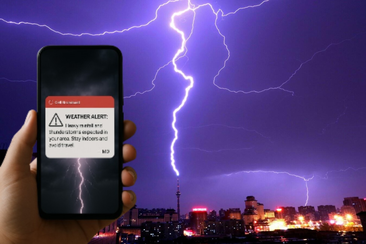 Weather Alert on Phone