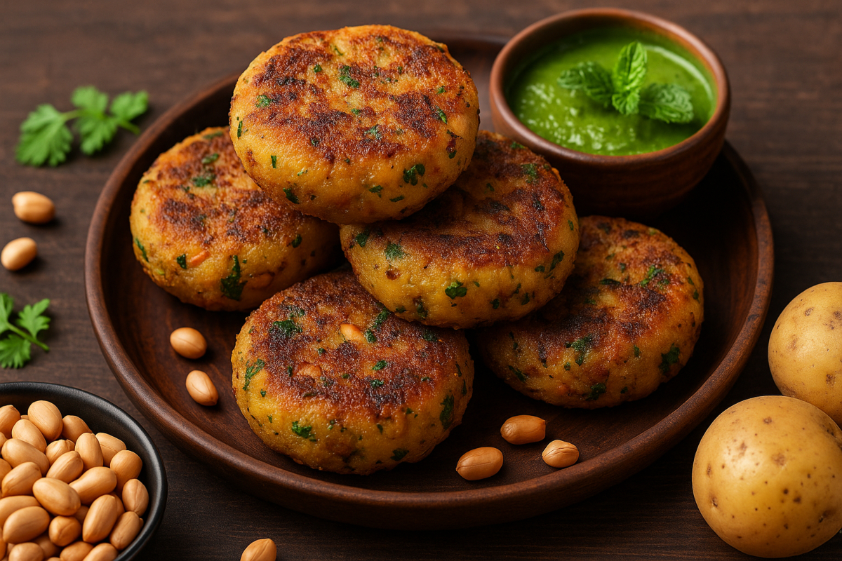 aloo peanut tikki recipe