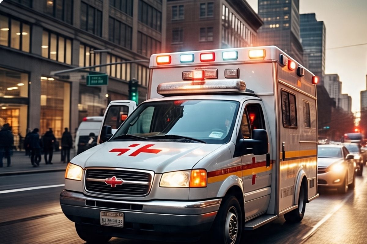 ambulance in Gaya Ji