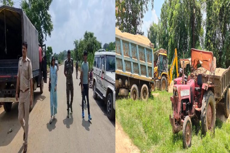 रांची में अवैध बालू कारोबारियों के खिलाफ बड़ी कार्रवाई, 5 ट्रैक्टर सहित कई गाड़ियां जब्त