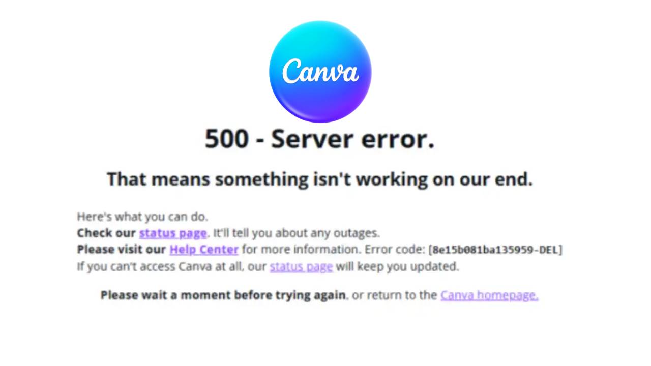 canva down