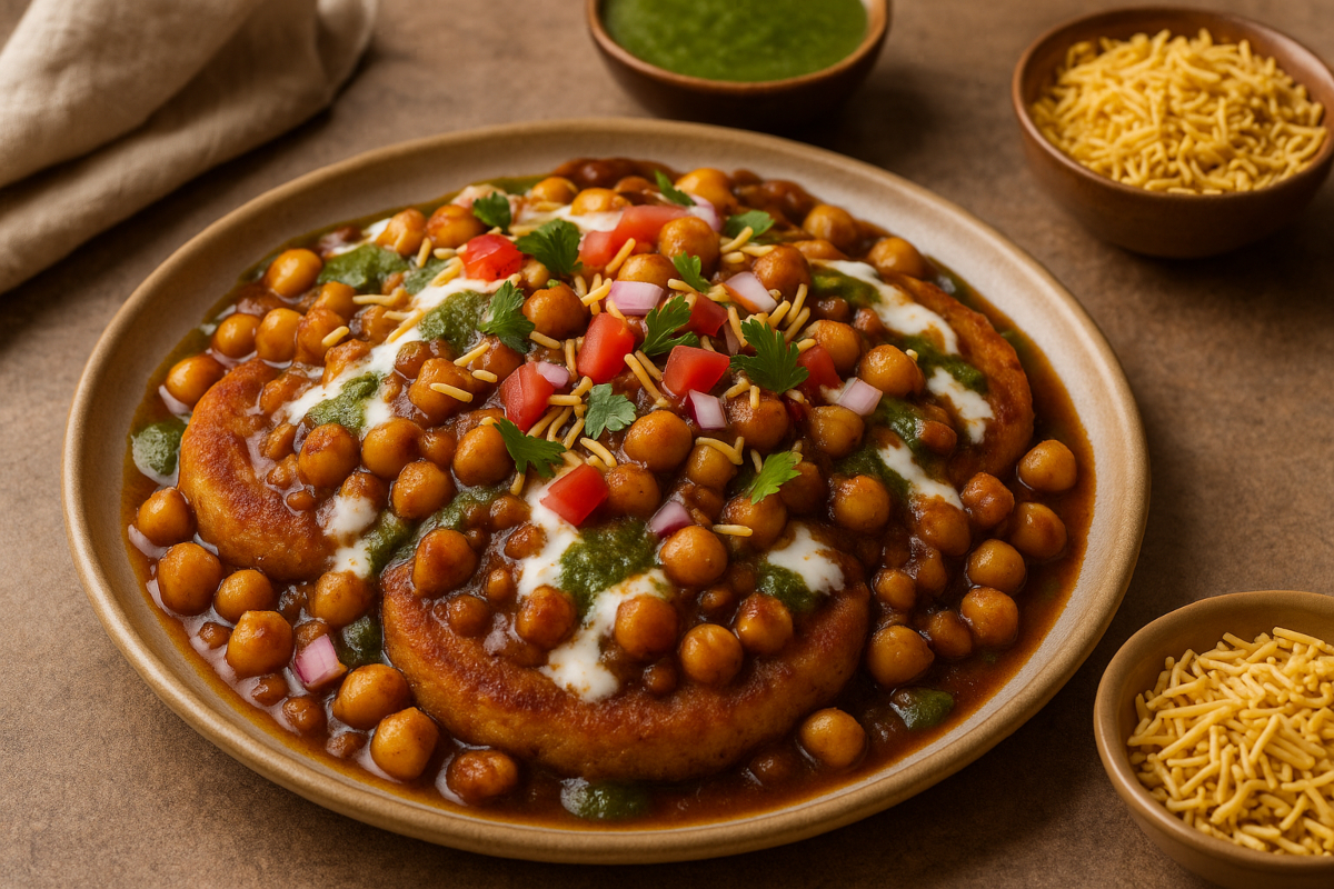 chhole tikki chaat recipe