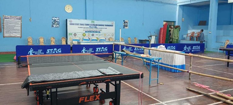 चार दिवसीय राज्यस्तरीय टेबुल टेनिस प्रतियोगिता का आज होगा आगाज