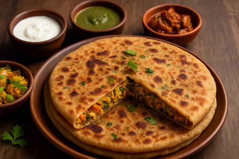 Stuffed Veg Paratha Recipe: टिफिन से लेकर डिनर तक के लिए परफेक्ट हेल्दी और टेस्टी ऑप्शन, मिनटों में बनाएं हेल्दी स्टफ्ड वेज पराठा