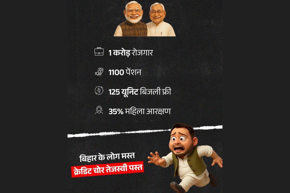 tejashwi yadav| Through poster war, BJP called Tejashwi a credit thief