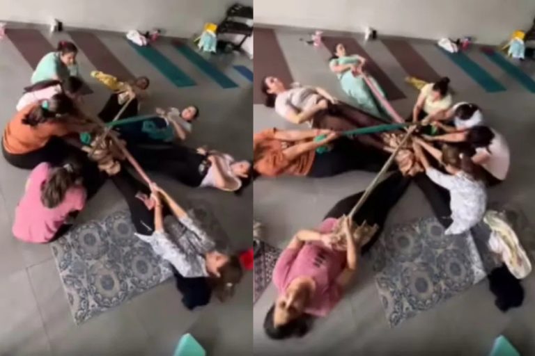 WATCH: आंटियों का देसी जुगाड़ मचा रहा धमाल, सोशल मीडिया पर छाया दुपट्टा वर्कआउट
