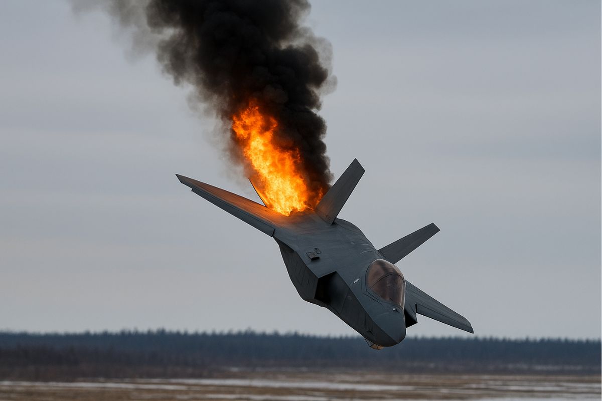 AI IMAGE OF F 35 Crash Alaska