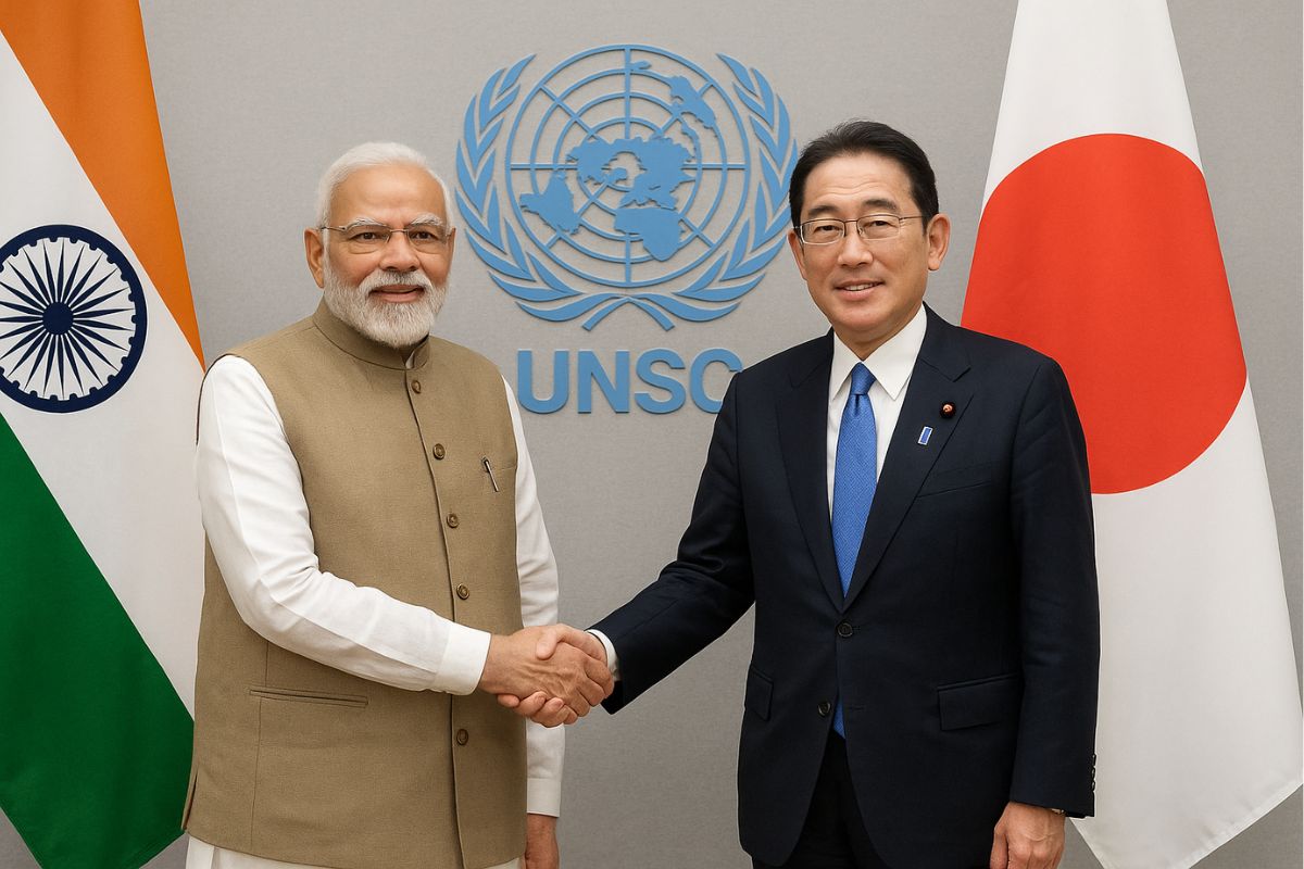 AI IMAGE OF India Japan Demand UNSC Reform