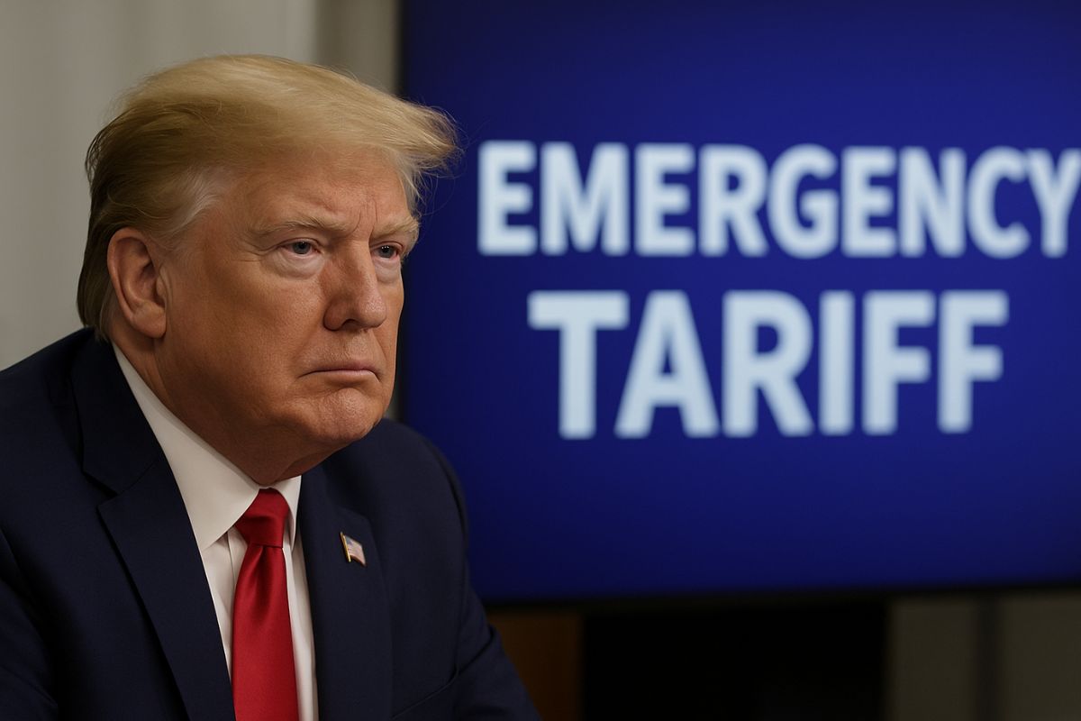 AI IMAGE OF US Court Rules Trump Emergency Tariffs Illegal