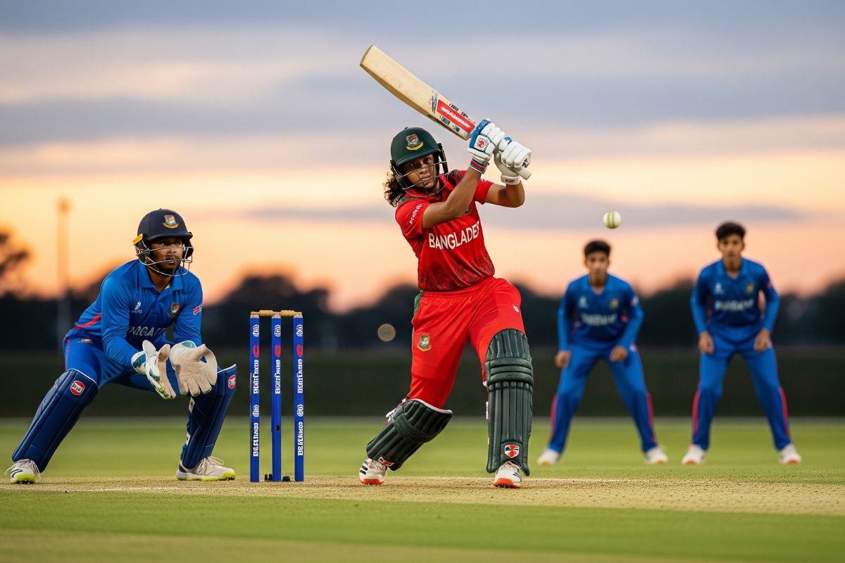 AI Generated Image, Bangladesh Women Team vs Under 15 Boys Team