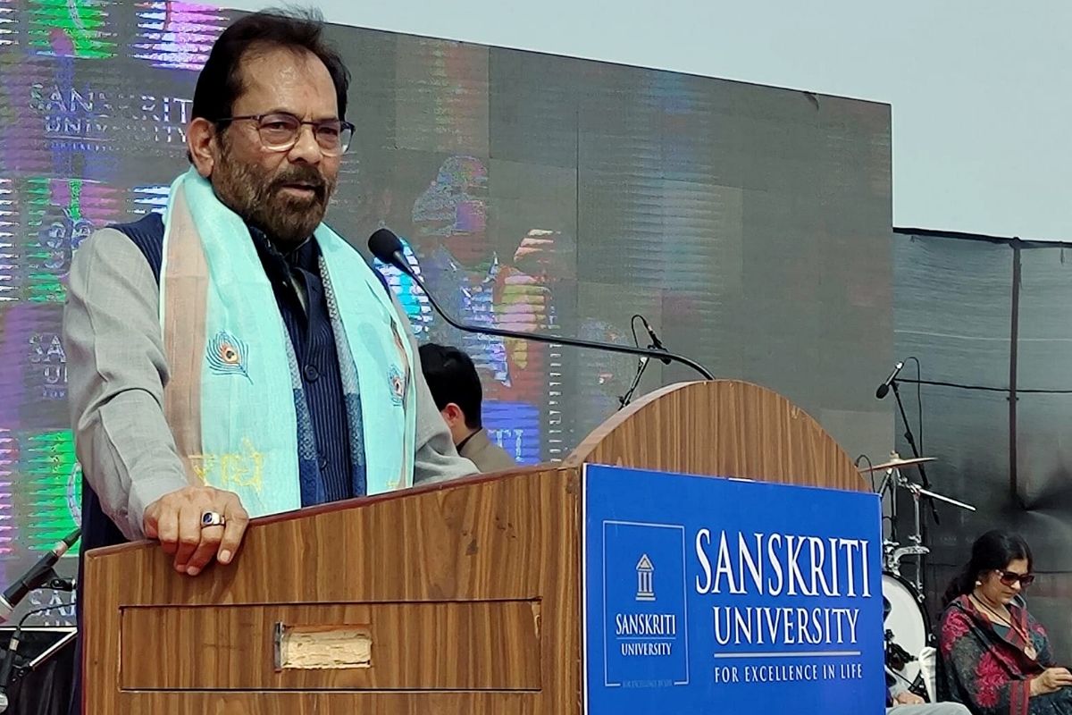 BJP Leader Mukhtar Abbas Naqvi