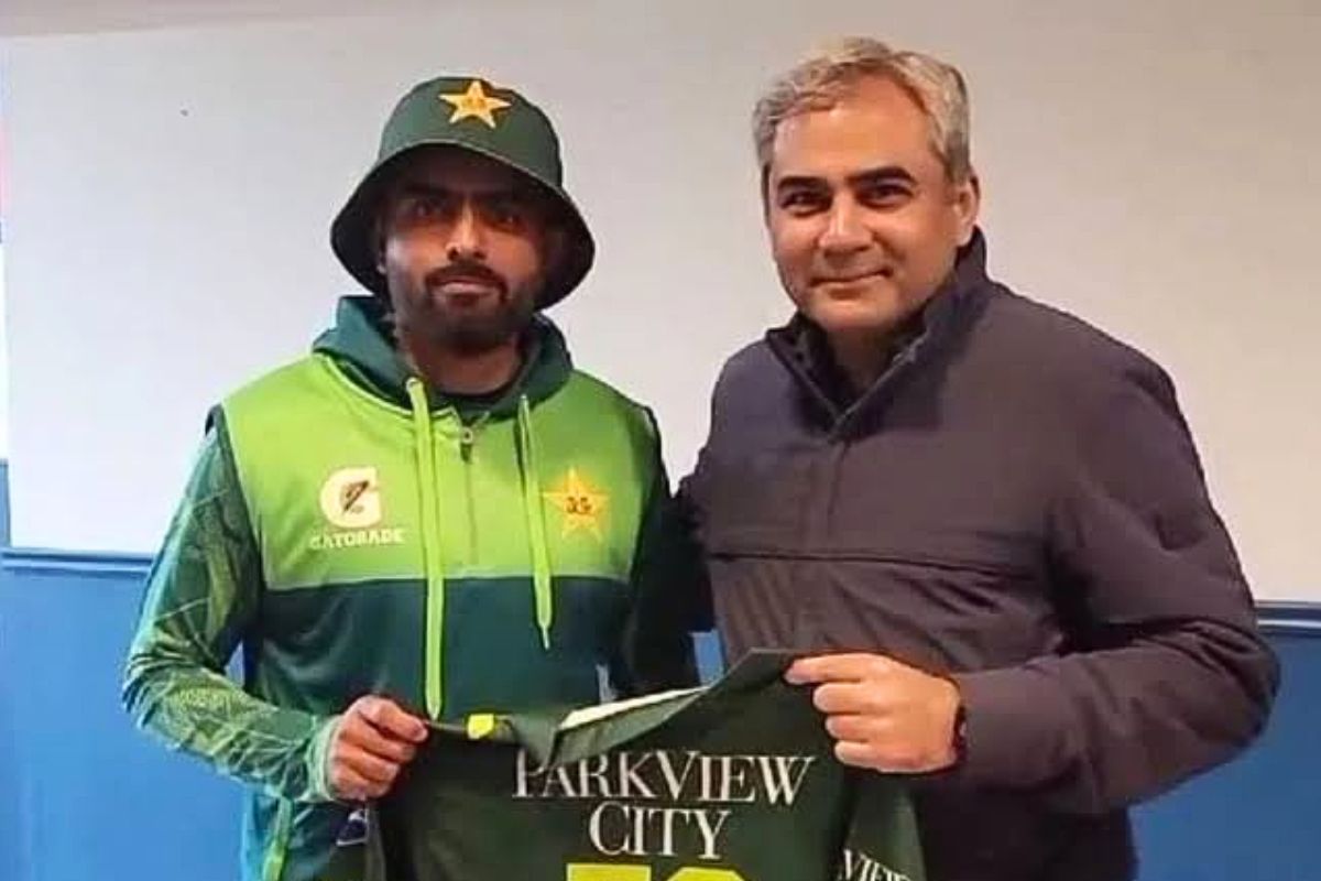 Babar Azam and Mohsin Naqvi
