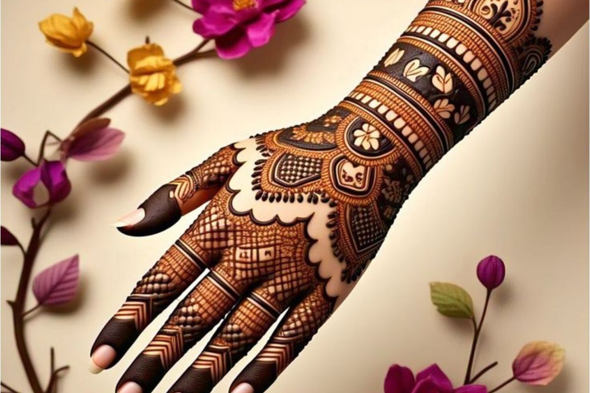 Rakhi Back Hand Mehndi Design