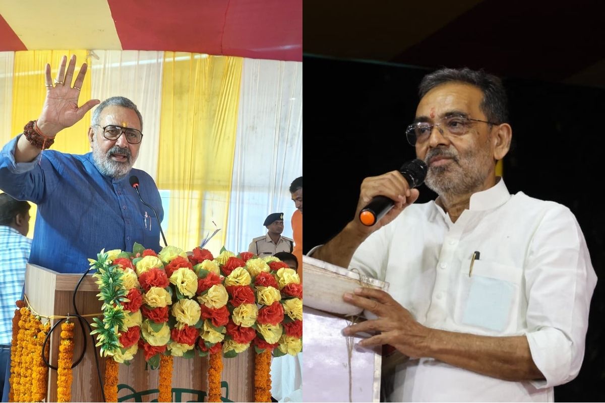 Giriraj Singh and Upendra Kushwaha on MK Stalin in Bihar