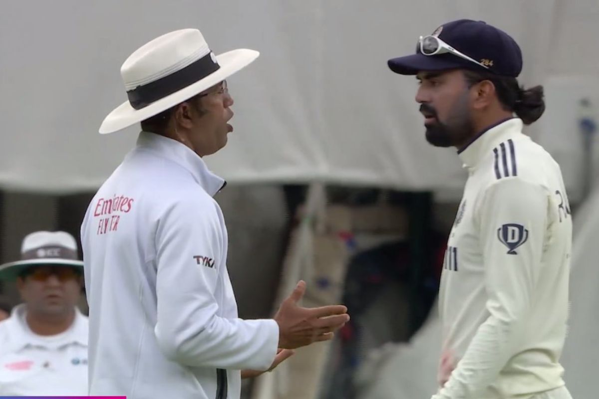 KL Rahul unhappy with the umpires
