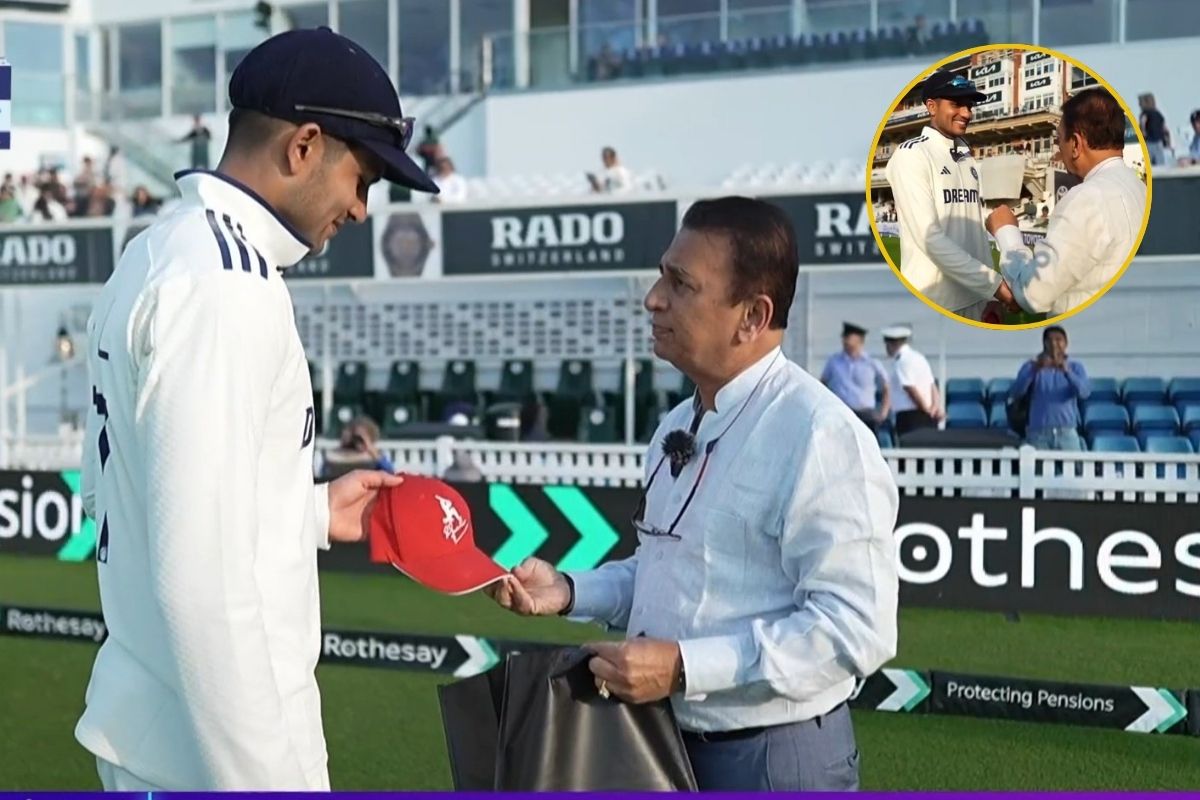 Sunil Gavaskar Gifts Shubman Gill