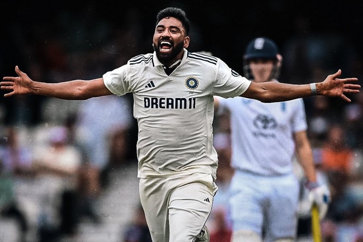Mohammad Siraj during IND vs ENG Test Series.