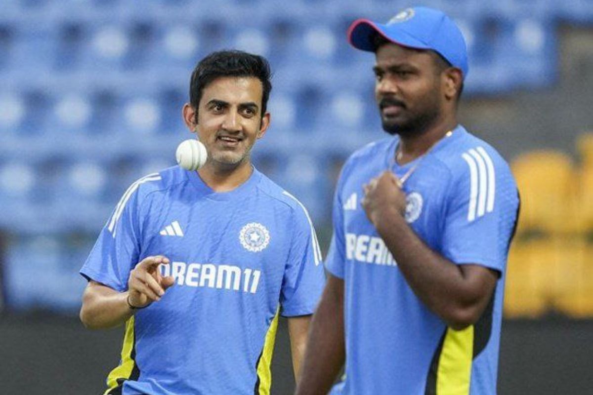 Sanju Samson and Gautam Gambhir.