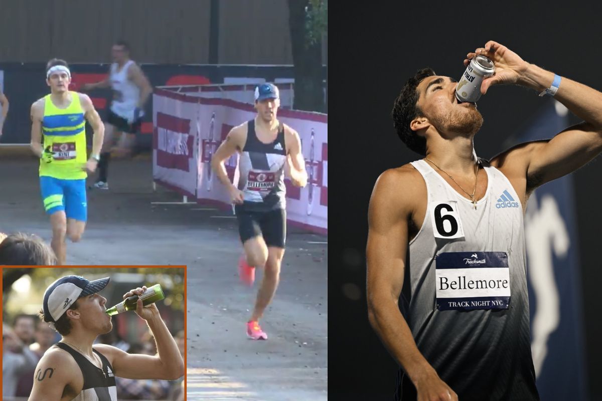 Corey Bellemore 5 Time Beer Mile Champion.