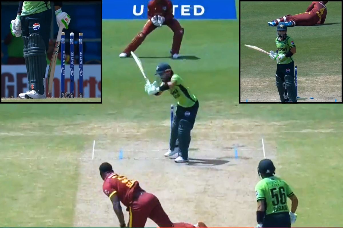 Mohammad Rizwan Clean bowled by Jayden Seales