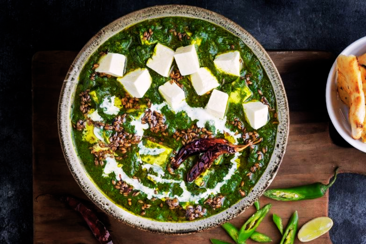 Hartalika Teej Vrat Recipe of Hariyali Paneer with No onion- garlic