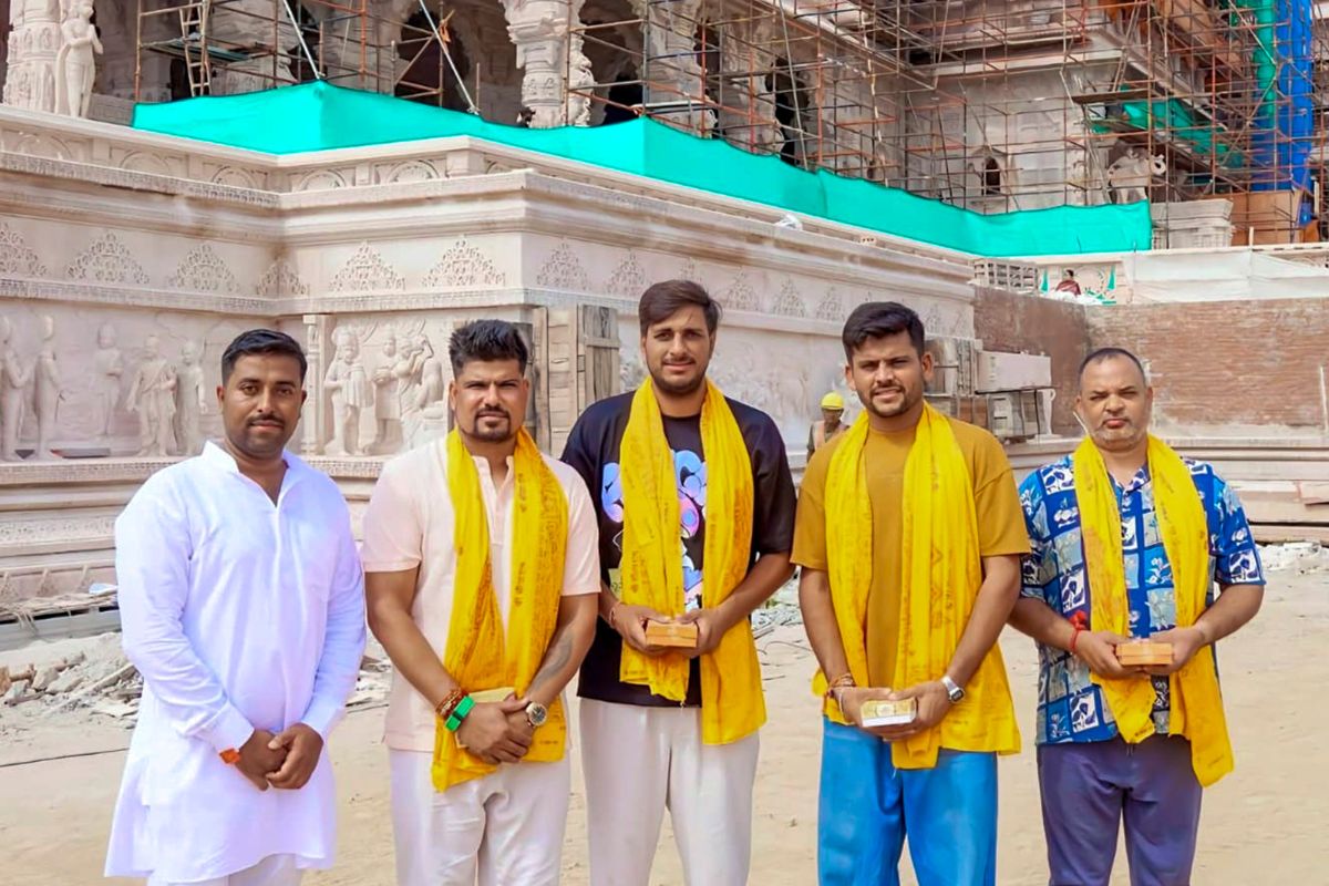 Ram Mandir Darshan by Indian Cricketers