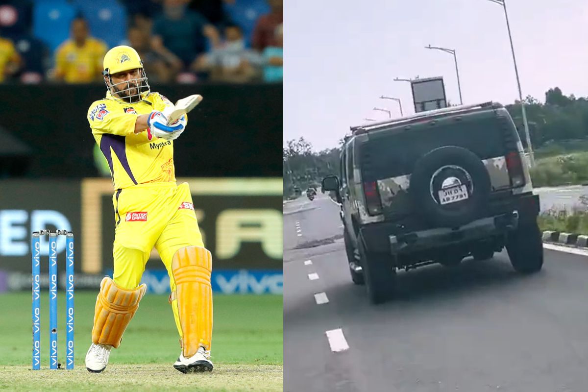 MS Dhoni and his Hammer Car