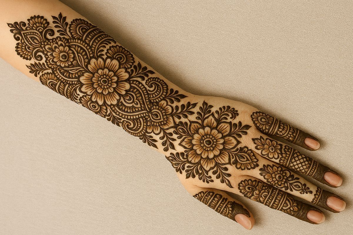 AI Mehndi Design for Hartalika Teej