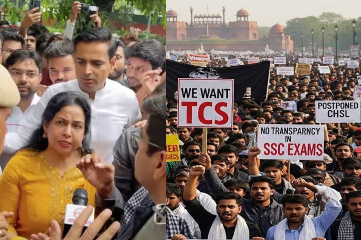 Neetu Mam In SSC Protest