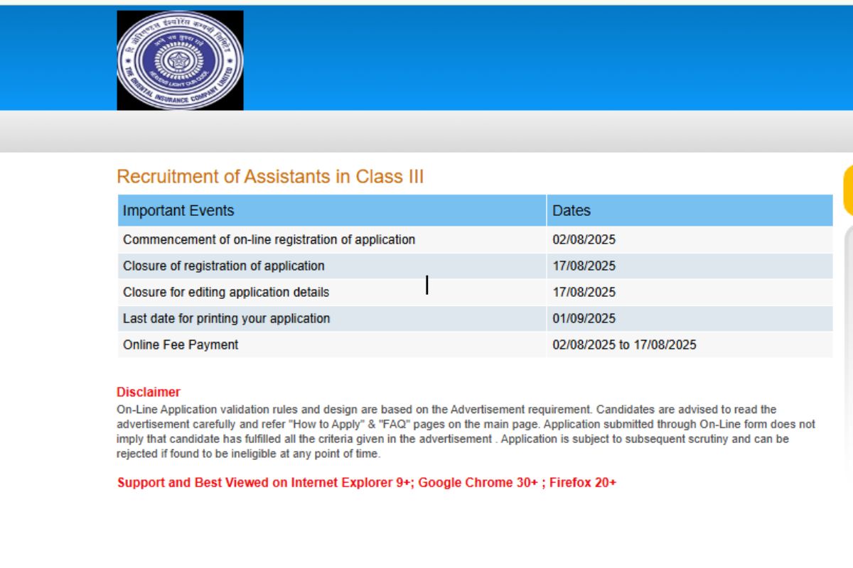 OICL Vacancy 2025