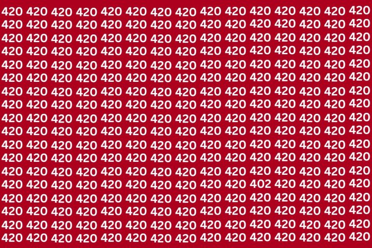 Optical Illusion: 420 के भीड़ में छिप कर बैठा है 402, सिर्फ बाज नजर वाले ही 10 सेकंड में ढूंढ पाएंगे
