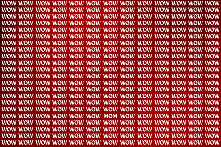 Optical Illusion: ‘WOW’ के बीच छिपा है ‘MOM’, क्या आप 10 सेकेंड में ढूंढ सकते हैं?