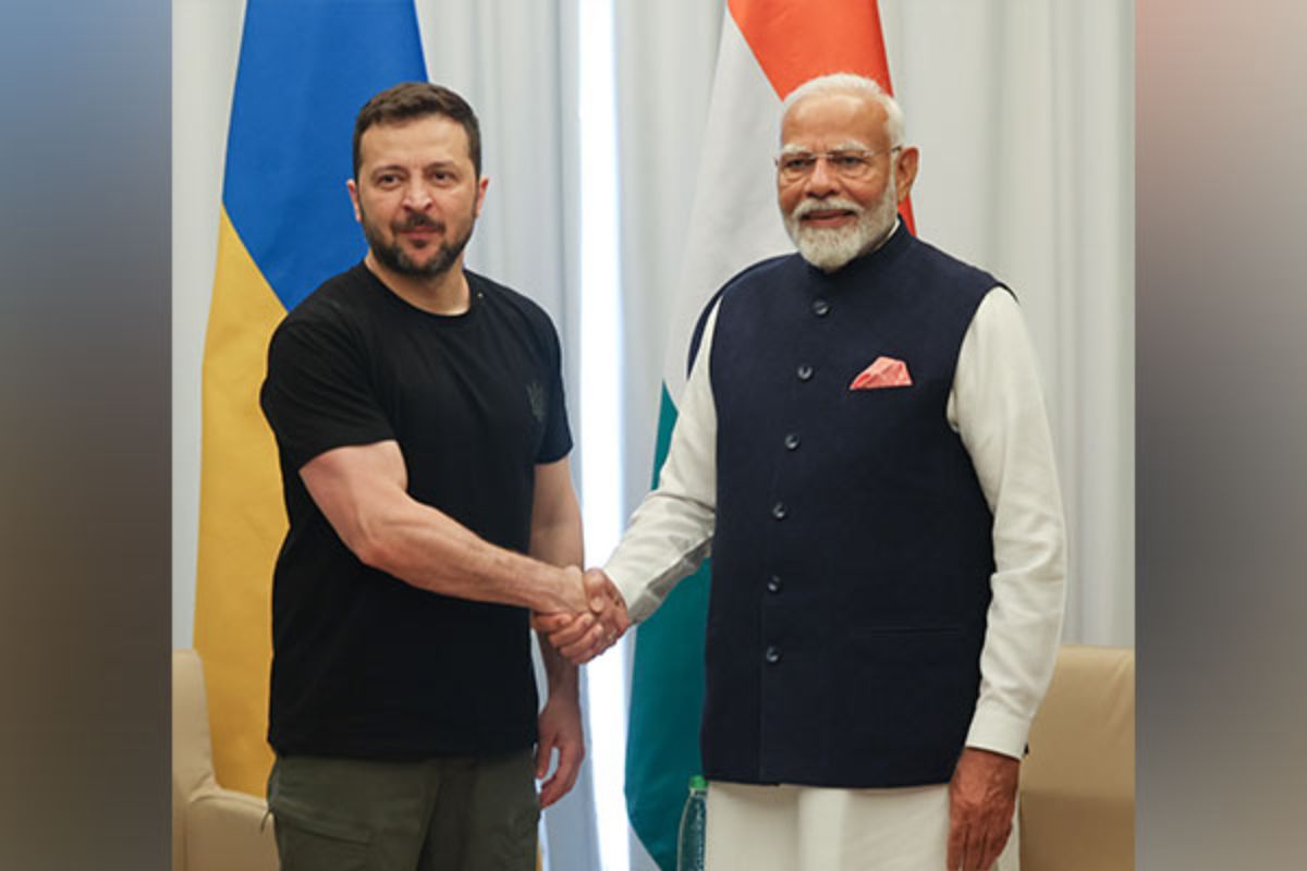 PM Modi With Zelenskyy
