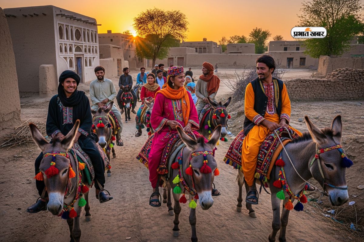 Pakistan Donkey Race ( Ai Image)