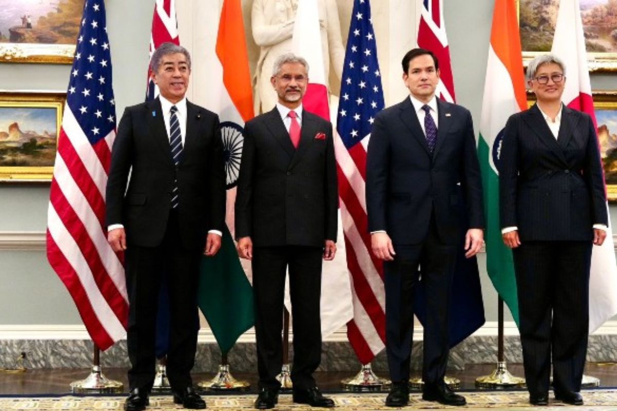 Quad foreign ministers in Washington DC on January 22