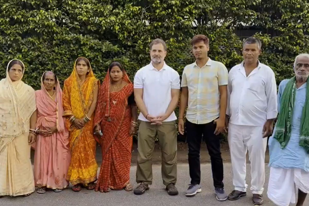 Rahul Gandhi with People