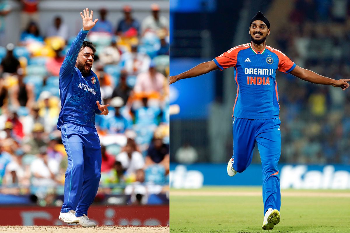 Rashid Khan and Arshdeep Singh in T20I match