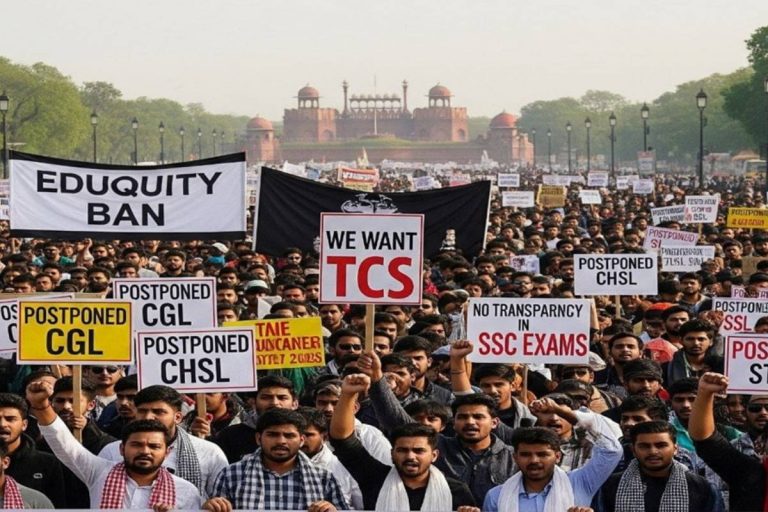 SSC Protest: एसएससी परीक्षा में धांधली के विरोध में दिल्ली में प्रदर्शन, नीतू मैम सहित कई शिक्षक और छात्र अरेस्ट