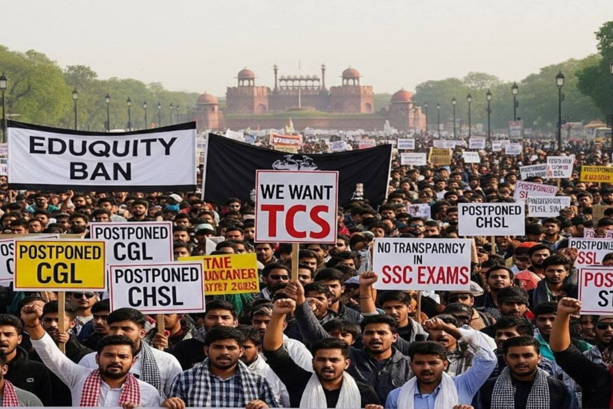 SSC CGL Protest