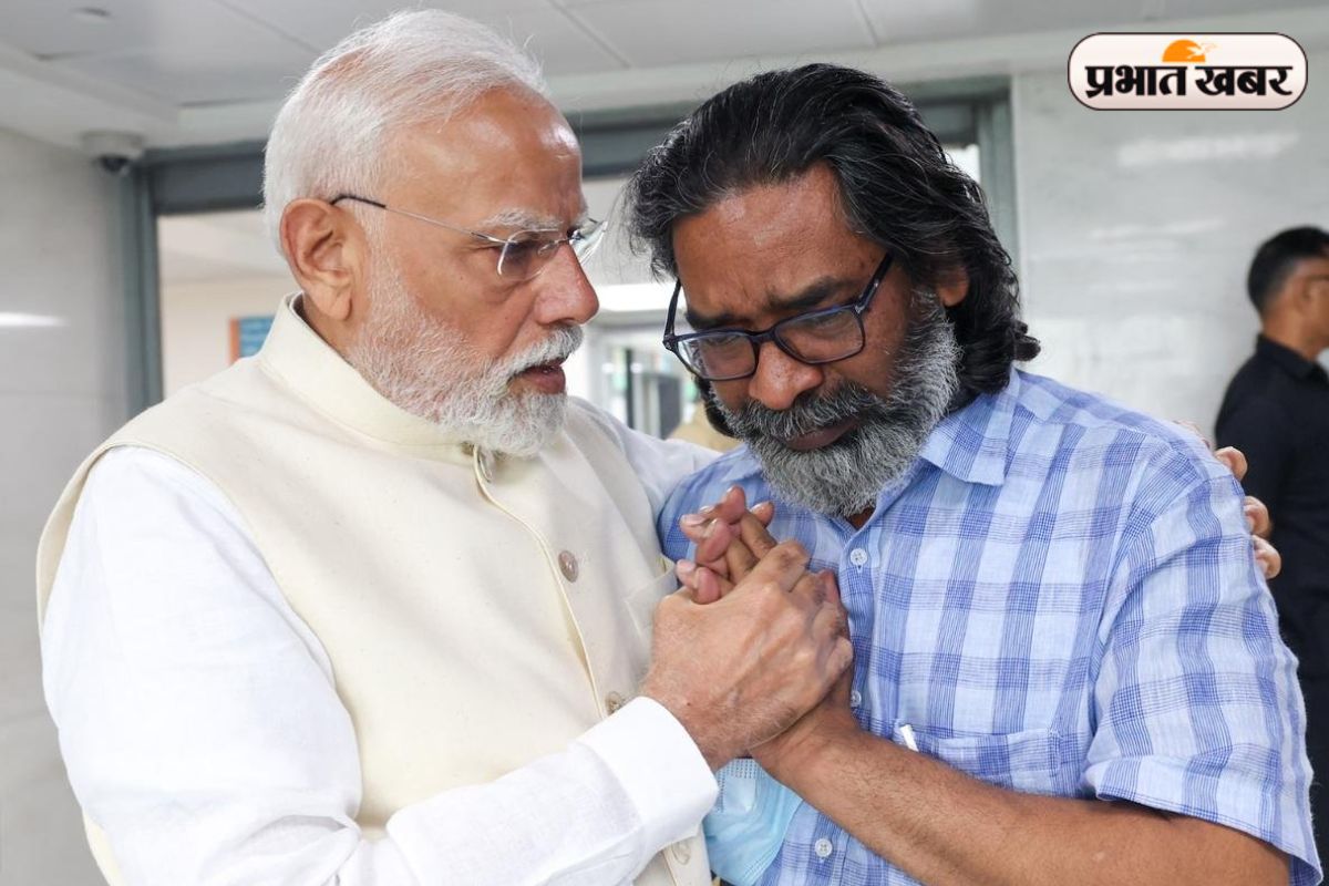 Hemant Soren with PM