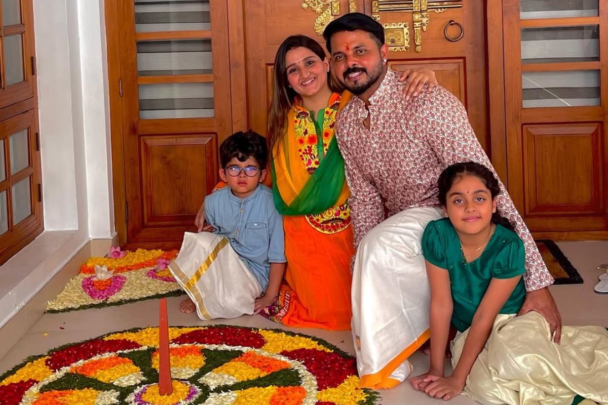 Sreesanth With Family