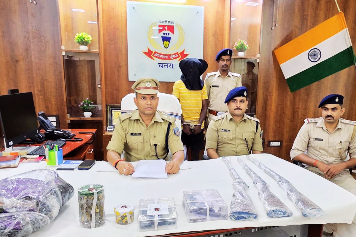 TSPC Militant Arrest in Chatra SP Press Conference