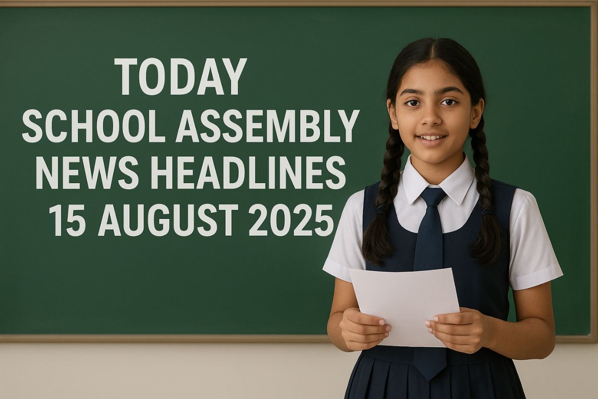 Today School Assembly News Headlines 15 August 2025