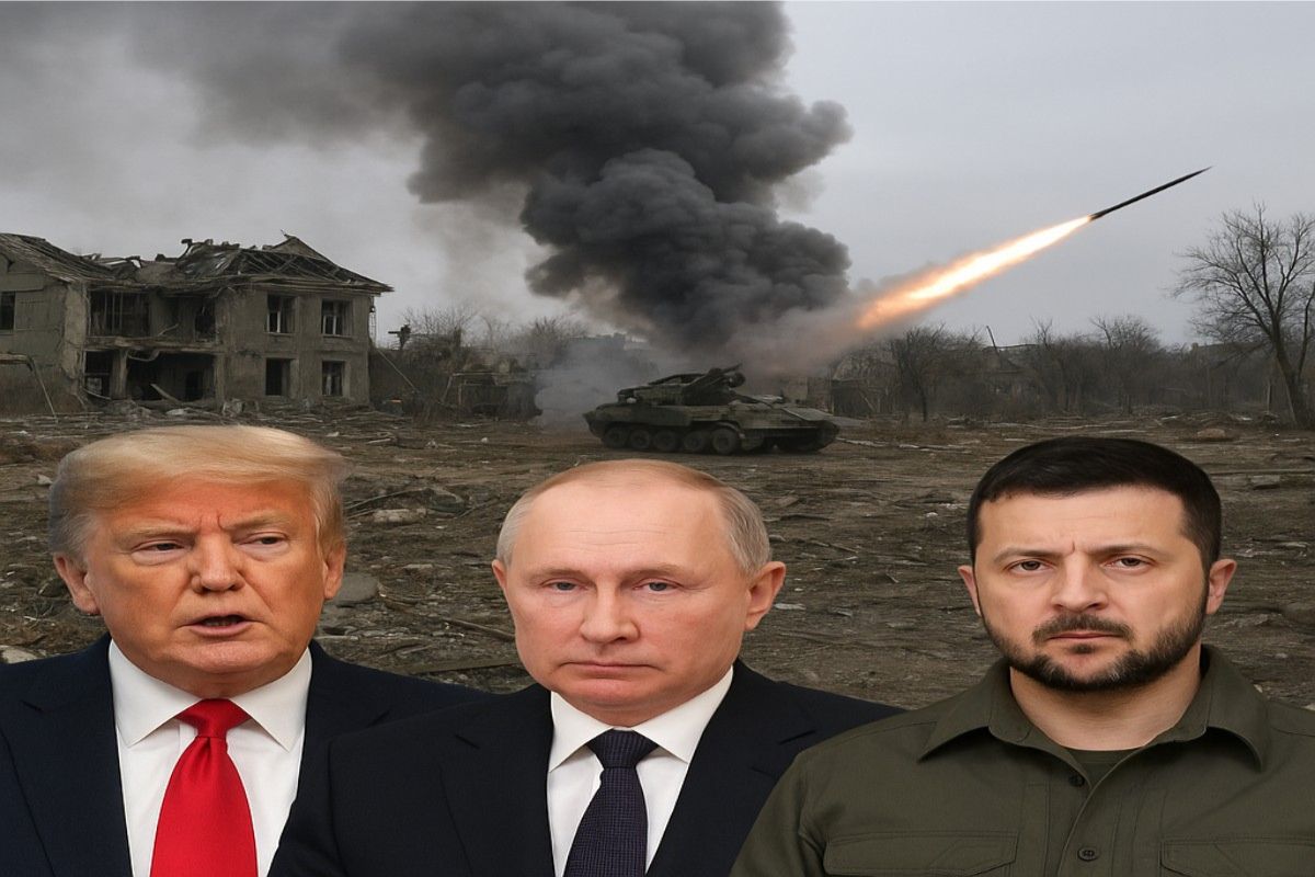 Trump, Putin and Zelensky