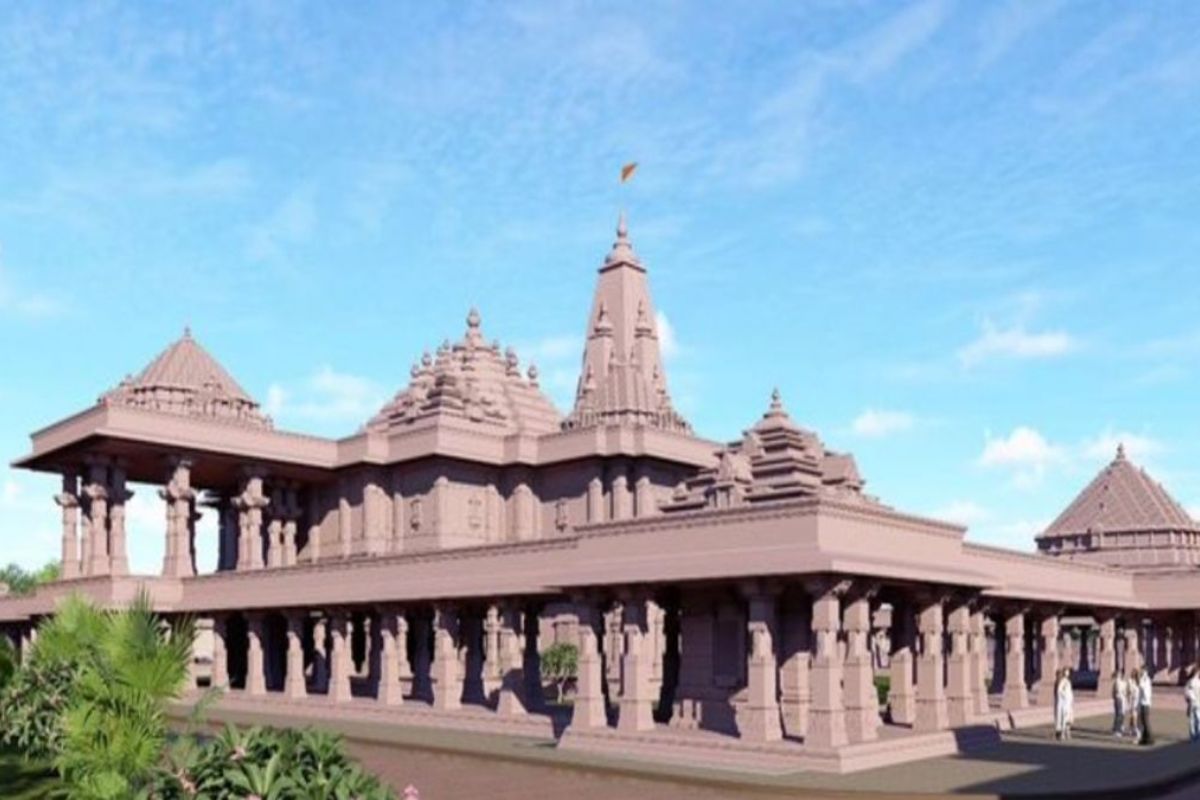 Mata Janki Mandir special shining stone used for construction