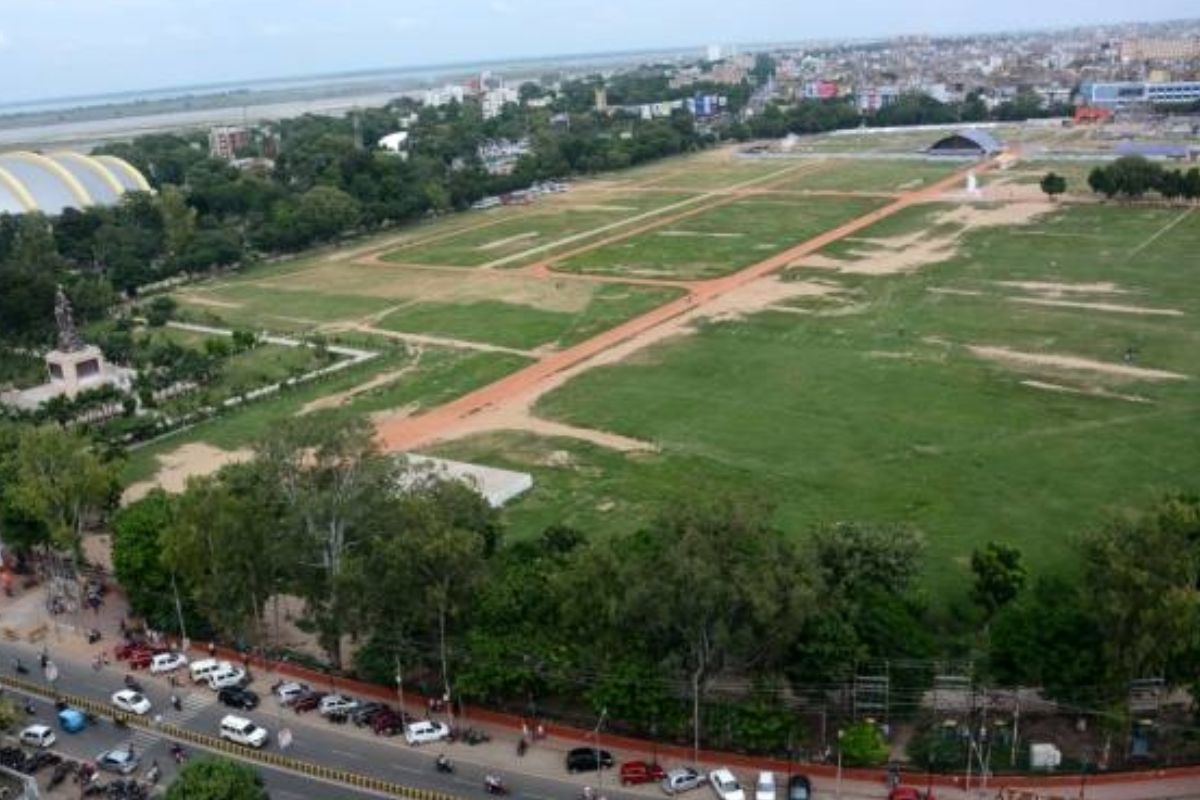 Independence Day 2025 waterproof audience gallery built in Gandhi Maidan