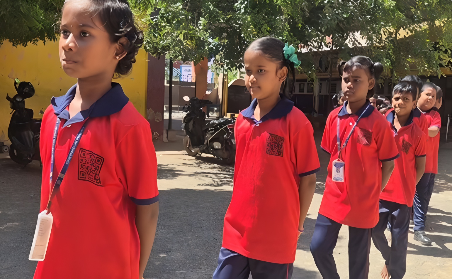 QR Code In School Dress