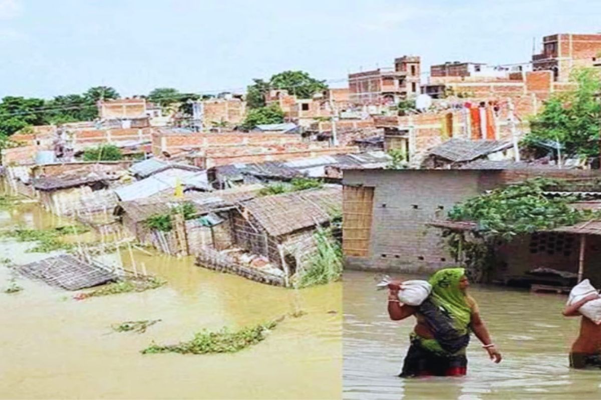 bihar flood news | Bihar Flood Alert: Ganga water level in Bihar crosses danger mark, many villages submerged