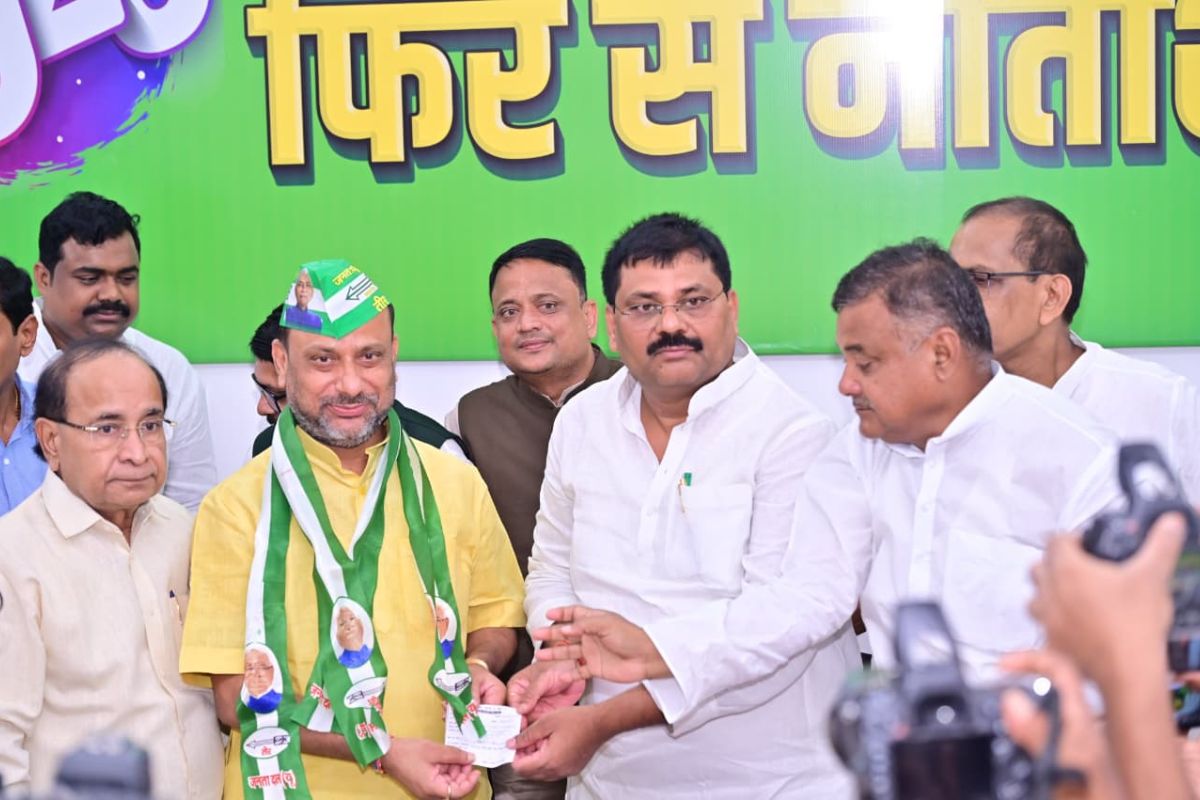 gopal kumar agrawal| LJP's Gopal Kumar Agarwal joins JDU, NDA may benefit in Seemanchal